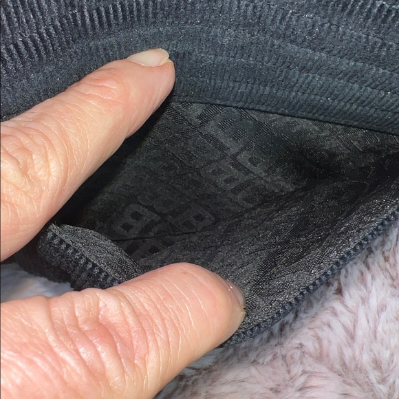 BALLY VINTAGE Black Corduroy Geometric Baguette Bag - PRISTINE - Picture 14 of 16